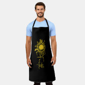 Sonnenblumen Glaube an Männer Frauen, Sonnenschein Schürze (Getragen)