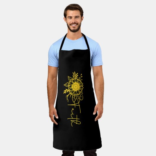 Sonnenblumen Glaube an Männer Frauen, Sonnenschein Schürze (Getragen)