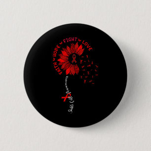 Sonnenblumen Glaube Hoffnung Liebe Band Sichelzell Button