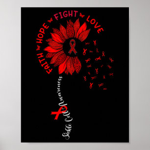 Sonnenblumen Glaube Hoffnung Liebe Band Sichelzell Poster