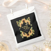 Sonnenblumen Glitzer Graduate Cap Geschenktütchen (Ausgeschnitten)