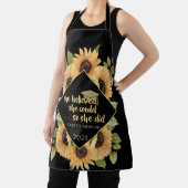 Sonnenblumen Glitzer Graduate Cap Schürze (InSitu)