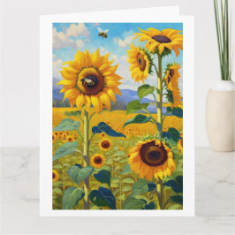 Sonnenblumen glücklich Geburtstag Fügen Sie Ihren  Karte