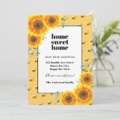 Sonnenblumen glückliche Hummeln neue Zuhause beweg Ankündigung (Stehend Vorderseite)