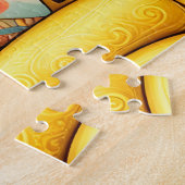 Sonnenblumen-Gnom-LKW Puzzle (Seite)