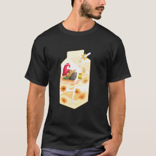 Sonnenblumen-Gnom-Milch-Box-Garten-Farmhouse-Hippi T-Shirt