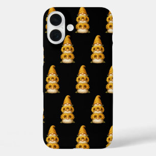 Sonnenblumen-Gnom Versteckte Lächeln unter dem Gol iPhone 16 Plus Hülle