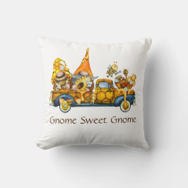 Sonnenblumen Gnome in Truck Gnome Sweet Gnome Kissen