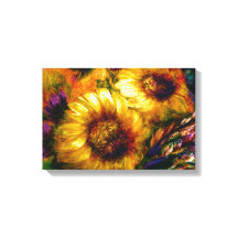 "Sonnenblumen Gold" 45 cm x 30 cm 
