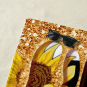 Sonnenblumen-Gold-Drip-Strandtuch Strandtuch (Beispiel)