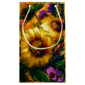 "Sonnenblumen Gold" Kleine Geschenktüte (Rückseite)