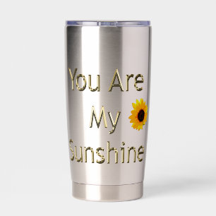 Sonnenblumen Gold Sie sind mein Sonnenschein, Thermobecher
