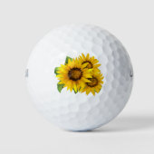Sonnenblumen Golfball (Vorderseite)