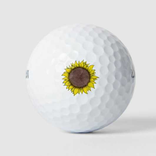 Sonnenblumen Golfball (Vorderseite)