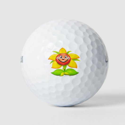 Sonnenblumen Golfball (Vorderseite)