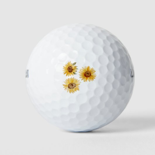Sonnenblumen Golfball (Vorderseite)