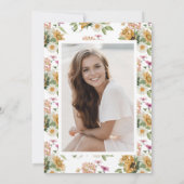 Sonnenblumen-Graduierungspartei Einladung (Rückseite)