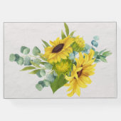 Sonnenblumen-Graduierungspartei - Sake Gästebuch (Rückseite)