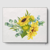 Sonnenblumen-Graduierungspartei - Sake Gästebuch (Rückseite)