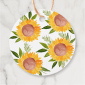 Sonnenblumen-Graduierungsparty bevorzugt Anhänger (Rückseite)