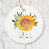 Sonnenblumen-Graduierungsparty bevorzugt Anhänger (Vorderseite)