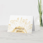 Sonnenblumen Grafische Probe Einladung (Vorderseite)