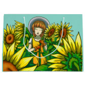 Sonnenblumen Große Geschenktüte (Vorderseite)