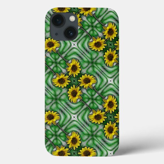 Sonnenblumen grün Case-Mate iPhone hülle (Rückseite)