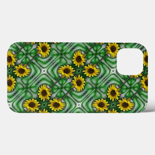 Sonnenblumen grün Case-Mate iPhone hülle (Rückseite (Horizontal))