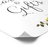 Sonnenblumen Grüne Blumenkarten Blumenzettel Poster (Ecke)