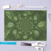 Sonnenblumen Grüne Blüte Abstraktes Kunstdekoupage Seidenpapier (Handwerk)