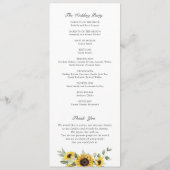 Sonnenblumen Grüne Olivenbäume Blätter Rustikale H Programm (Rückseite)