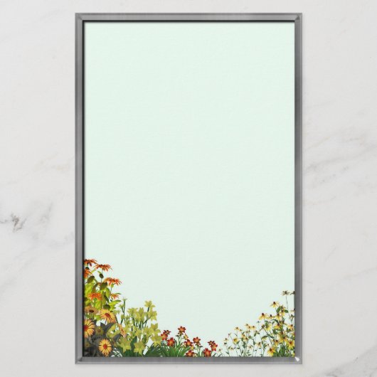 Sonnenblumen Grunge Stationery Briefpapier (Vorderseite)