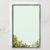 Sonnenblumen Grunge Stationery Briefpapier (Vorne/Hinten)