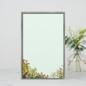 Sonnenblumen Grunge Stationery Briefpapier (Stehend Vorderseite)