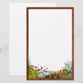 Sonnenblumen Grunge Stationery Briefpapier (Vorne/Hinten)