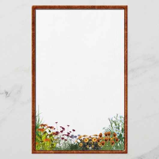 Sonnenblumen Grunge Stationery Briefpapier (Vorderseite)
