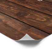 Sonnenblumen Grüngetränke Menü Hochzeitszeichen Poster (Ecke)