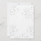 Sonnenblumen Grünpflanzen heitern Blasen Luxus Geb Einladung (Rückseite)