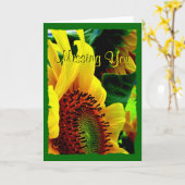 Sonnenblumen Grußkarte 003 Karte (Gelbe Blume)