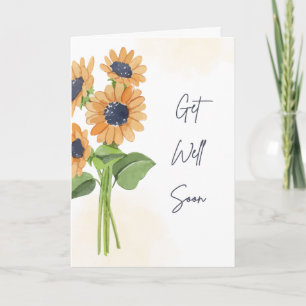 Sonnenblumen Gute Besserung Karte