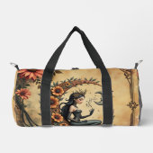 Sonnenblumen-Halbmond-Königin Duffle Bag (Vorderseite)