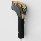 Sonnenblumen-Halbmond-Königin Golf Headcover (angewinkelt)