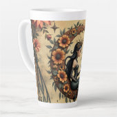 Sonnenblumen-Halbmond-Königin Milchtasse (Linke Ecke)