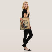 Sonnenblumen-Halbmond-Königin Tasche (Am Model)