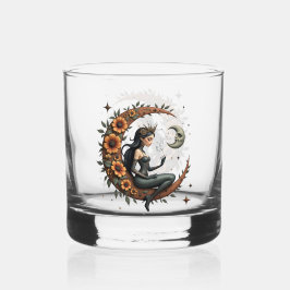 Sonnenblumen-Halbmond-Königin Whiskyglas