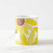Sonnenblumen Hand Wasserfarbe Mama Kaffeetasse (Mittel)