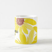 Sonnenblumen Hand Wasserfarbe Mutter Oma Kaffeetasse (Mittel)