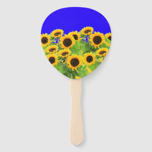 Sonnenblumen Handfächer (Vorderseite)