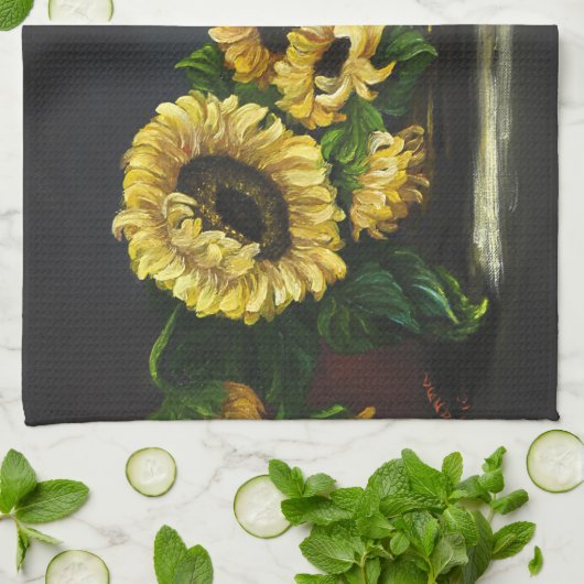 Sonnenblumen Handtuch (Gefaltet)